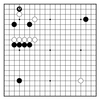 Honinbo 2007, game 1, move 17