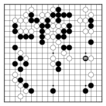 Honinbo 2007, game 2, move 89
